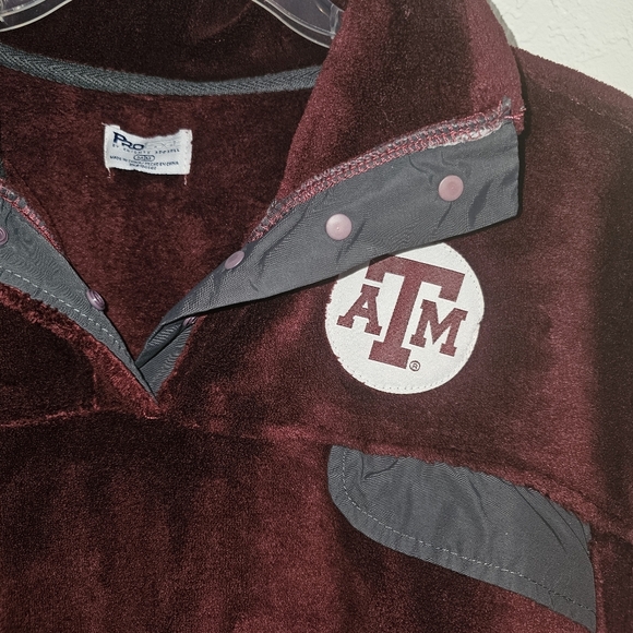 Texas a&m pro edge maroon velvety sweater medium - Picture 2 of 4